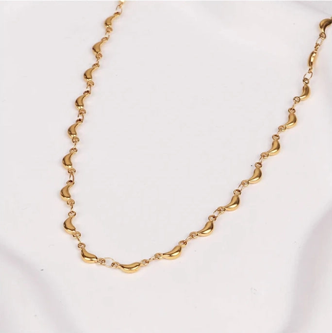 Golden Dolphin Cascade Necklace